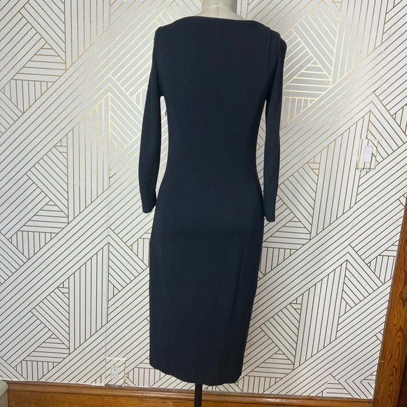 Ralph Lauren Black Label Classic BlackSheath Dress Size 6 - Picture 7 of 12